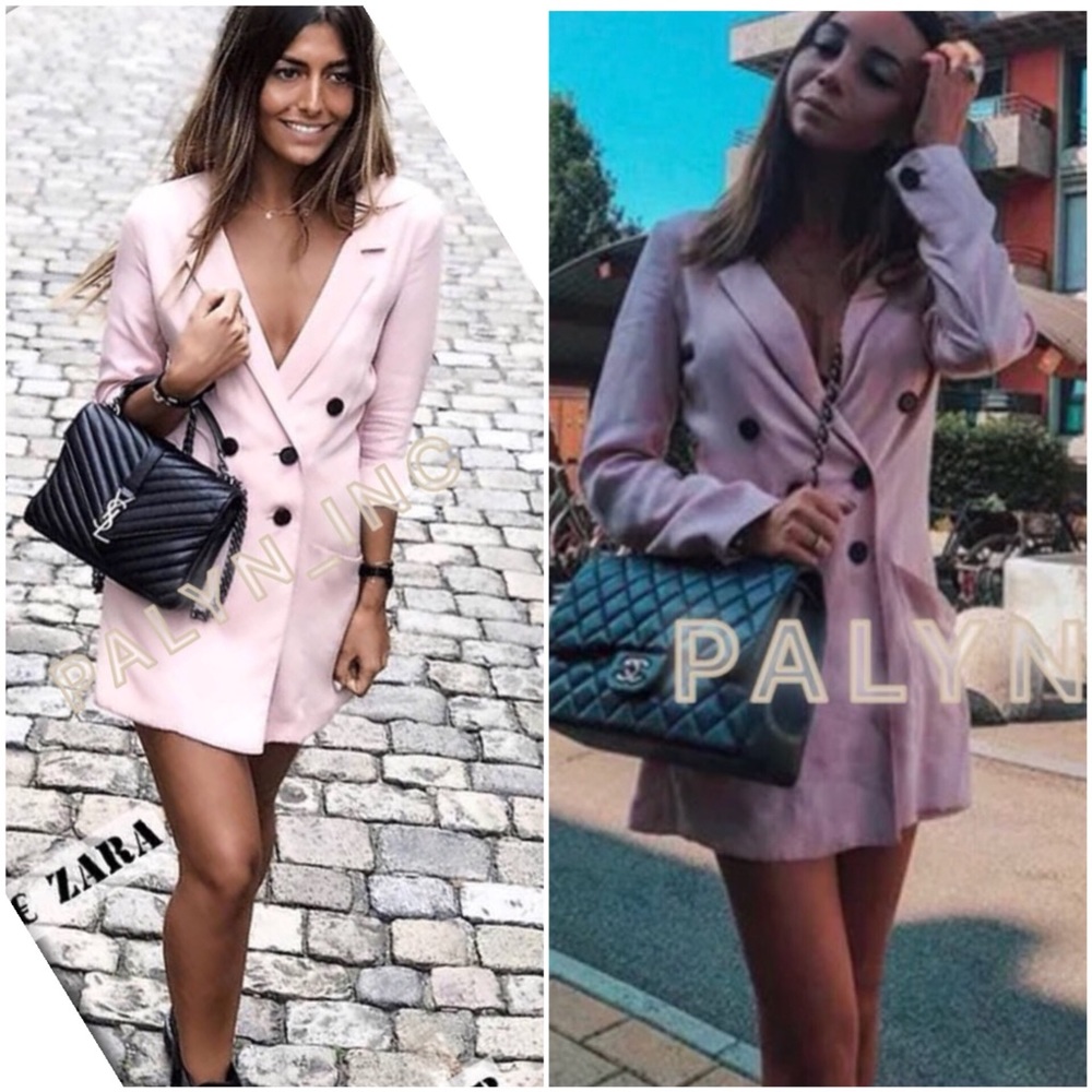 ❤️NWT ZARA DOUBLE BREASTED BLAZER JUMPSUIT DRESS